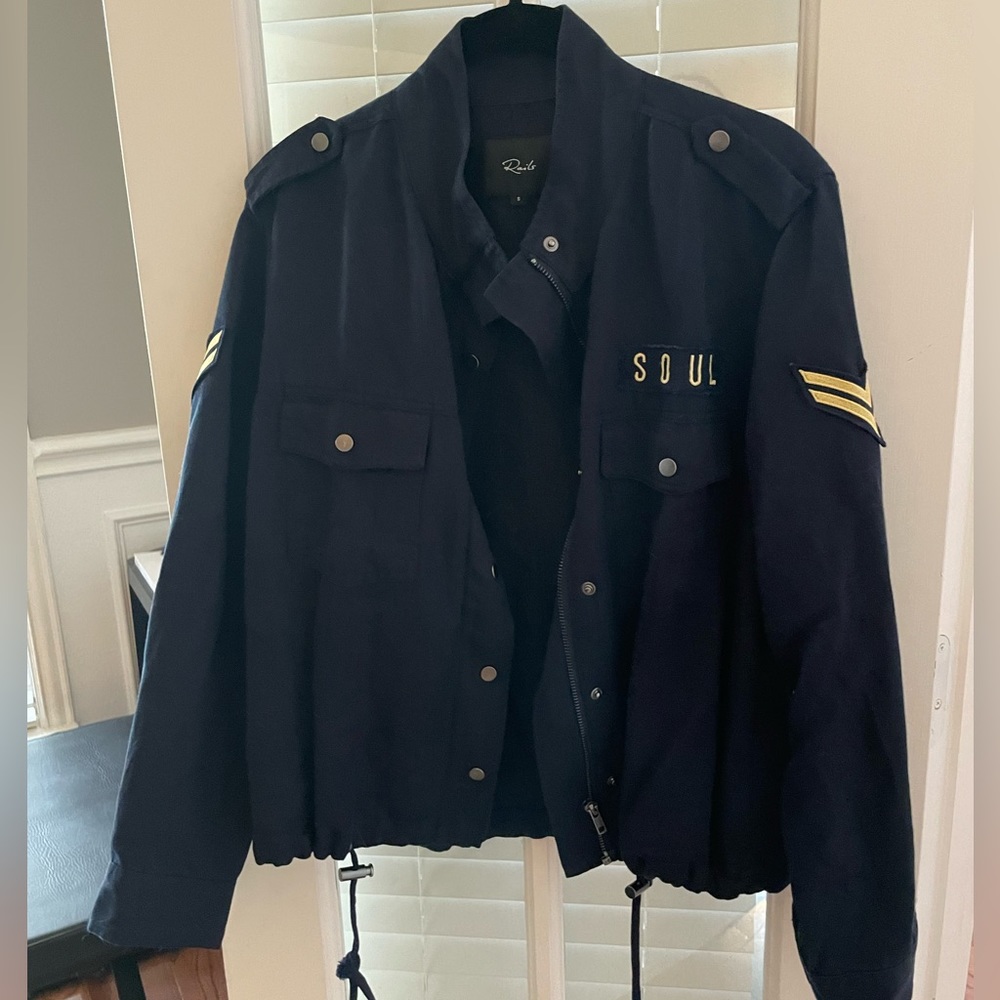 Rails Womens Collins Military Jacket with Patches